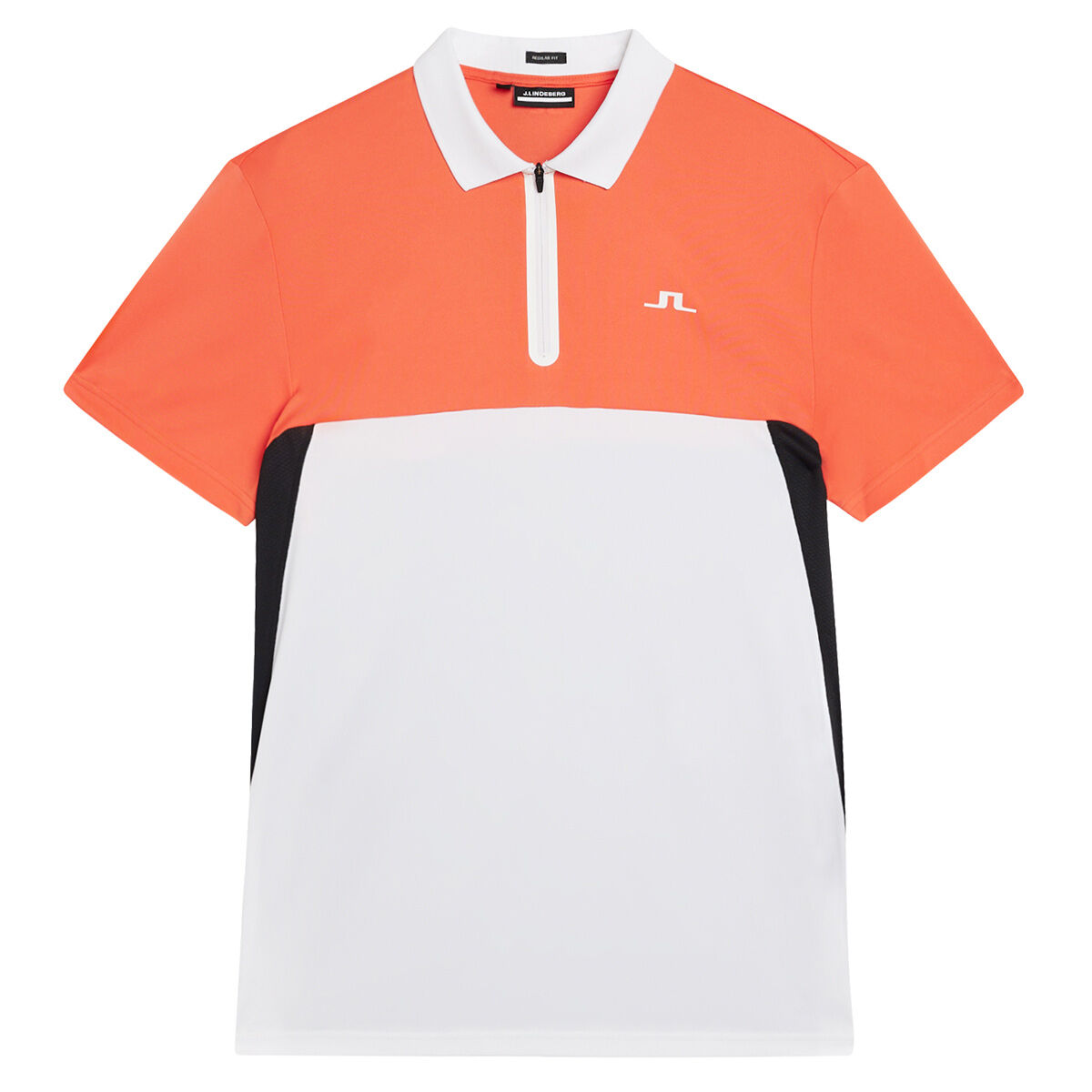 J.Lindeberg Men’s Kohen Golf Polo Shirt, Mens, Hot coral, Small | American Golf
