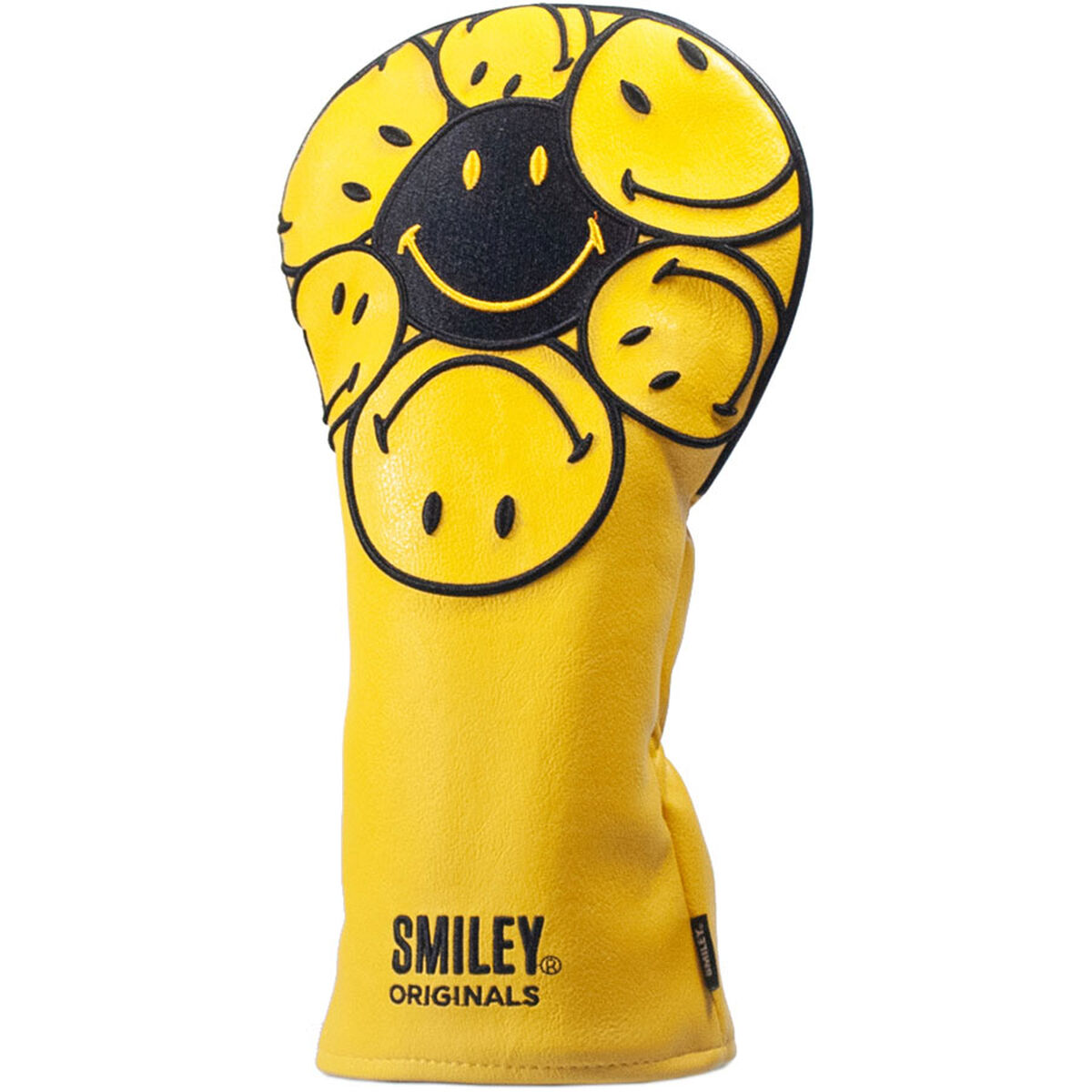 Smiley Original Stacked Golf Driver Head Cover, Mens, Driver, Yellow/black | American Golf