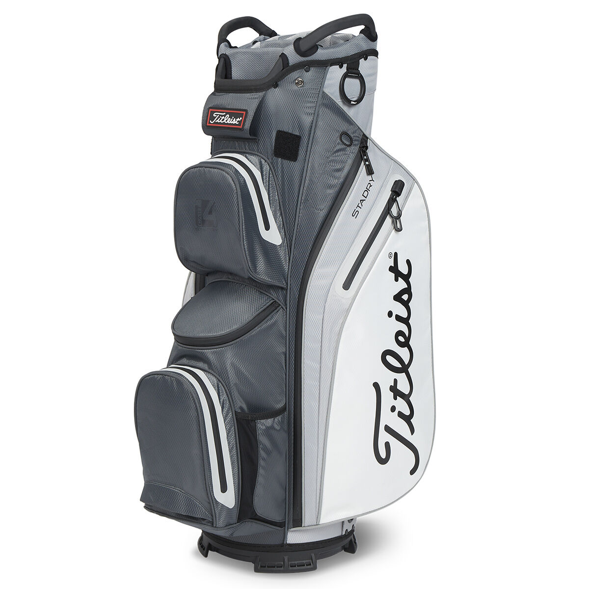 Titleist 14 StaDry Waterproof Golf Cart Bag, Charcoal/grey/white | American Golf