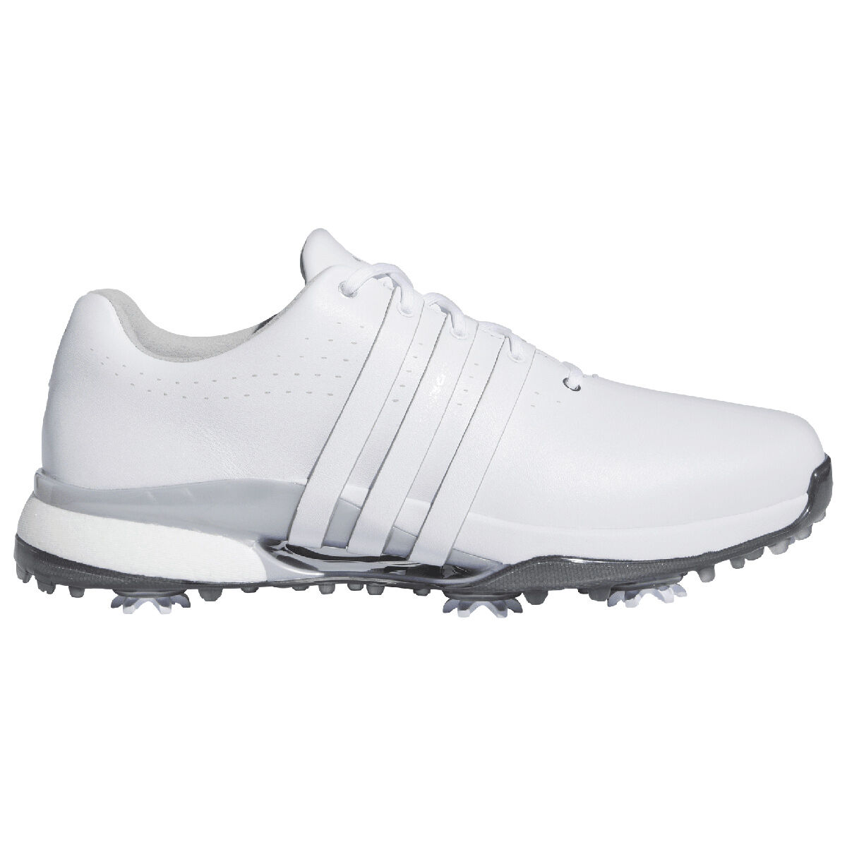 adidas Men’s Tour 360 24 Golf Shoes, Mens, White/white/silver, 10 | American Golf