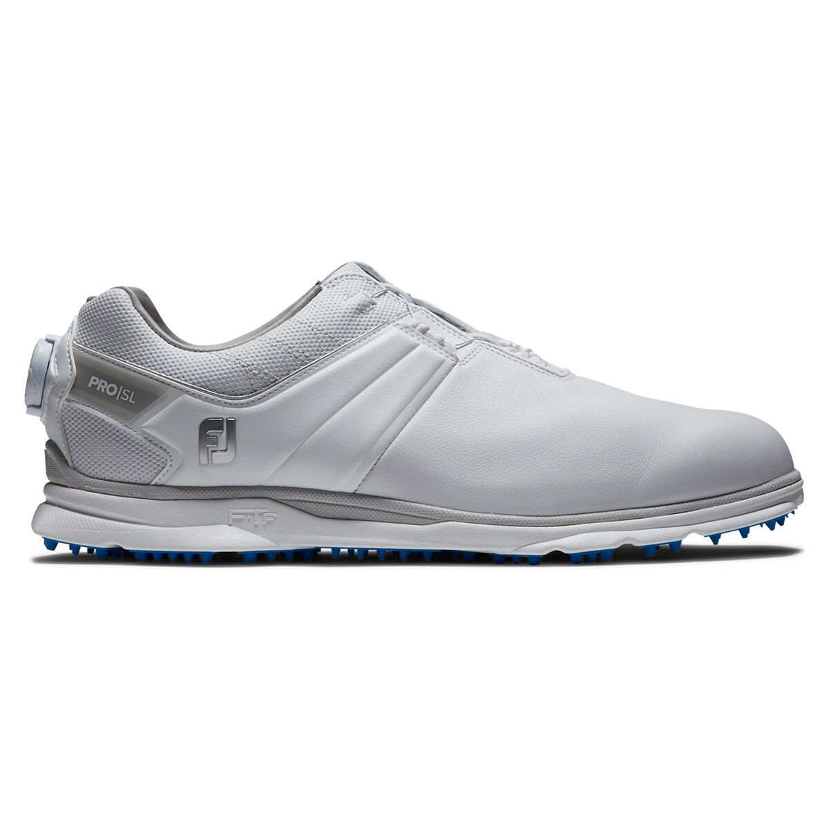 FootJoy Men’s Pro SL Waterproof Spikeless BOA Golf Shoes, Mens, White/grey, 10, Regular | American Golf