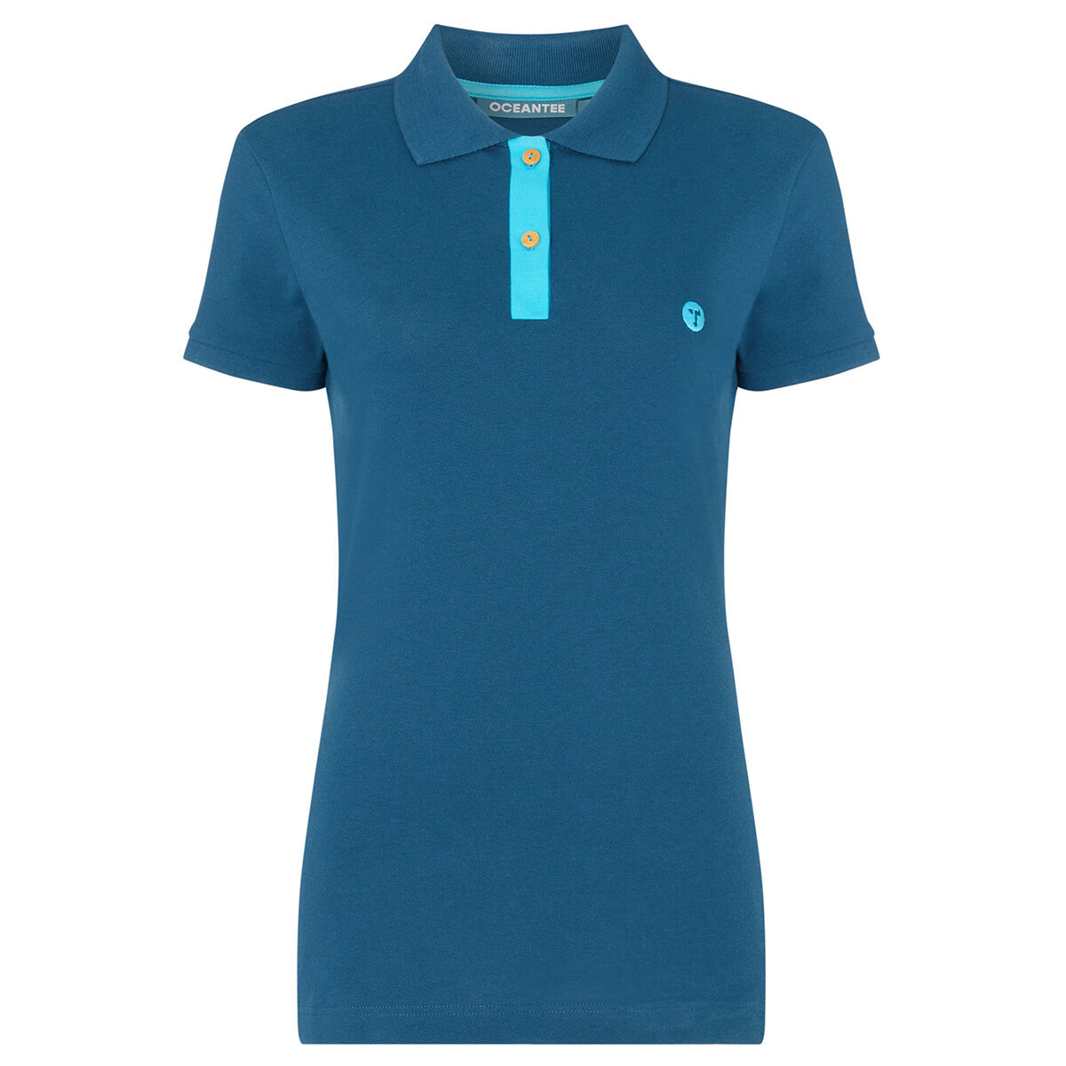 Ocean Tee Womens Navy Blue Mako Golf Polo Shirt | American Golf
