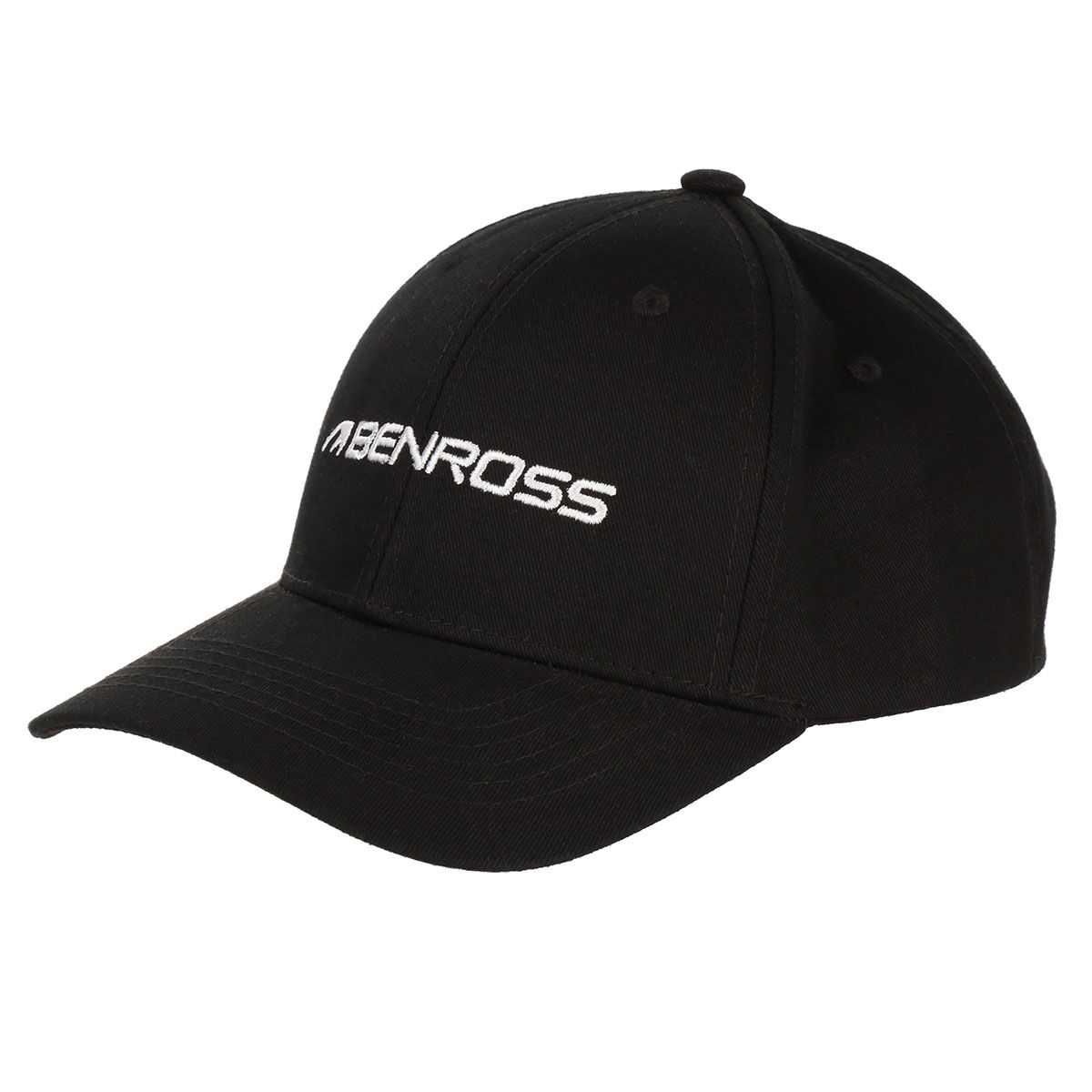 Benross Black and White Embroidered Men’s Core Logo Golf Cap | American Golf, One Size