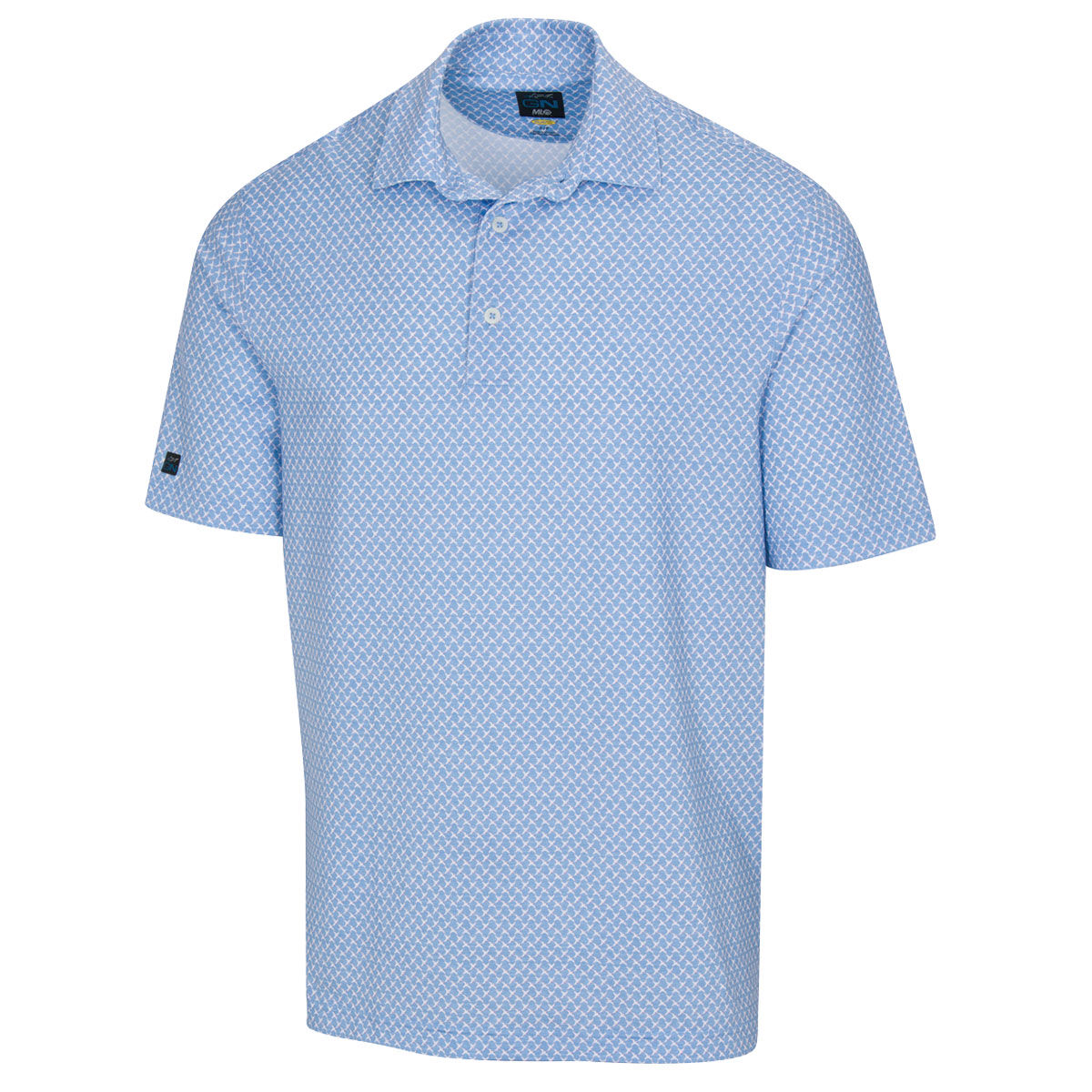 Greg Norman Men’s Catesby Golf Polo Shirt, Mens, Bay breeze heather, Xl | American Golf