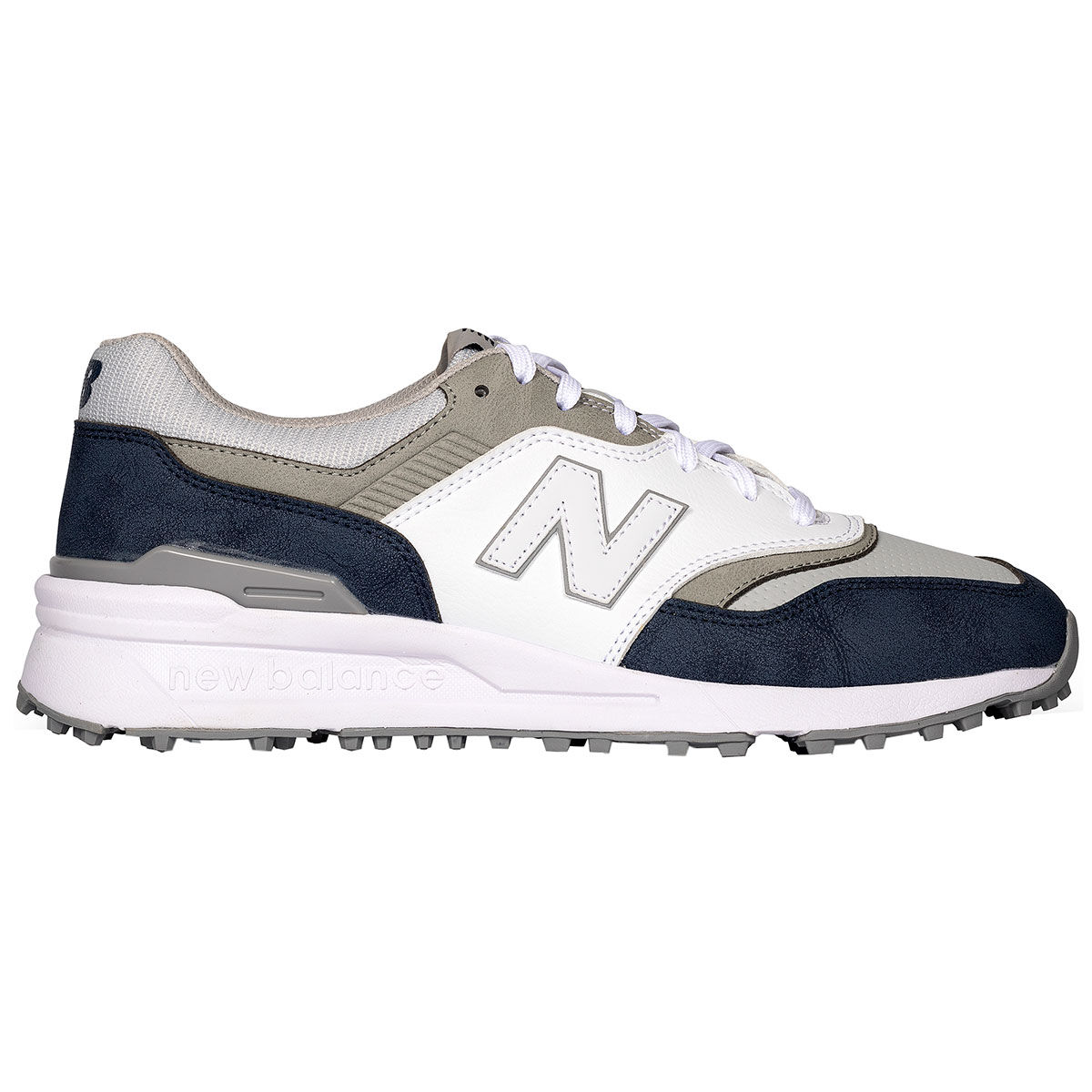 New Balance Men’s 997 Waterproof Spikeless Golf Shoes, Mens, White/navy, 11 | American Golf
