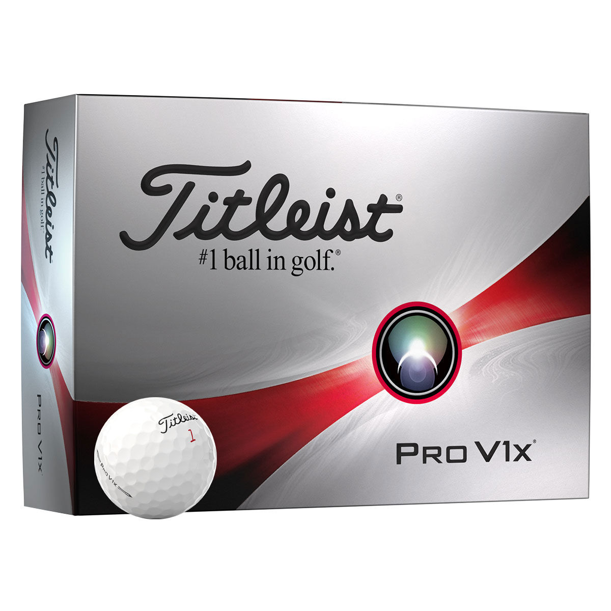 Titleist Golf Ball, White Pro V1x 12 Pack | American Golf, One Size