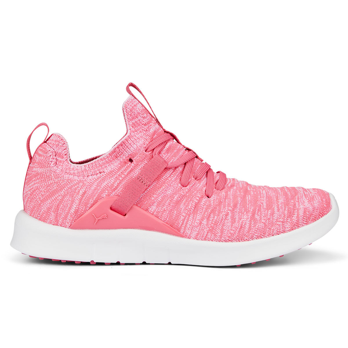 PUMA Golf Women’s Pink and White Knitted PUMA Laguna Fusion Knit Spikeless Golf Shoes, Size: 6 | American Golf