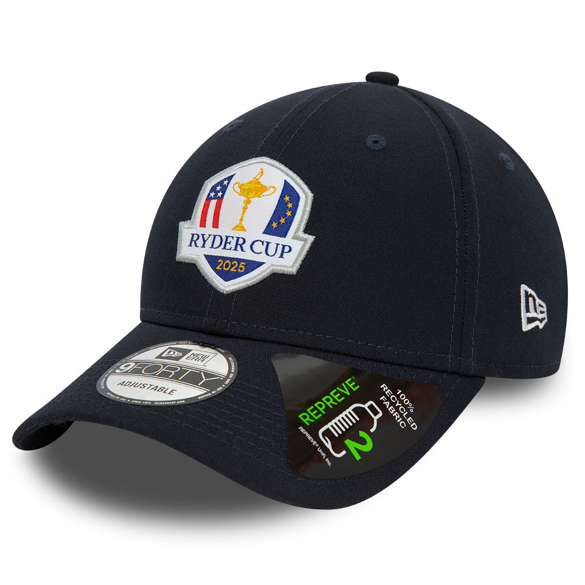 New Era Men’s Repreve 9Forty Ryder Cup Golf Cap, Mens, Navy blue, One size | American Golf