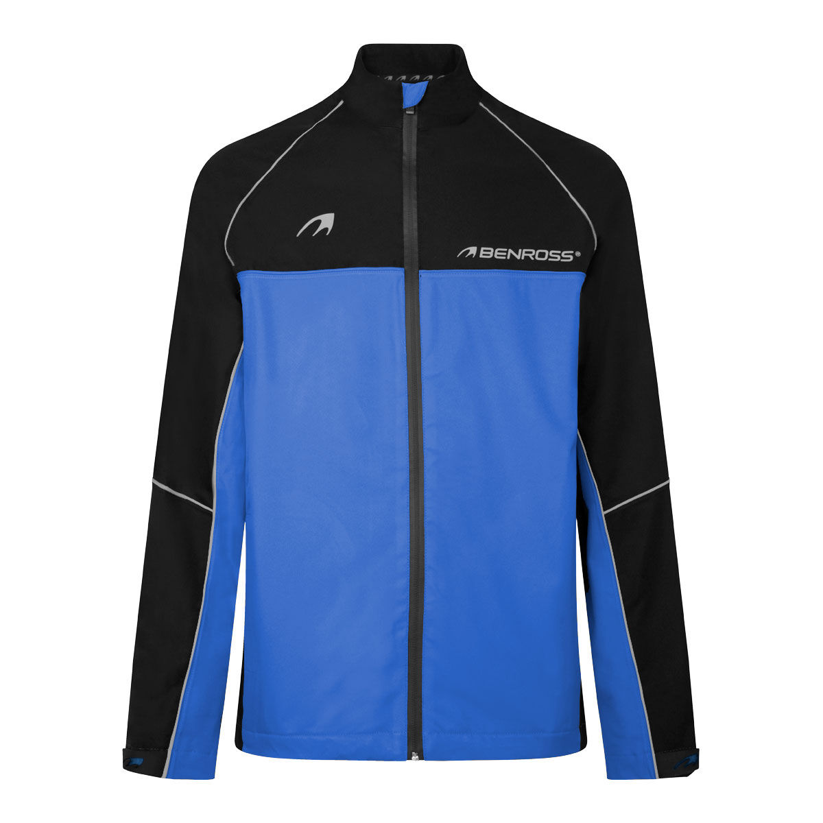 Benross Mens Blue And Black Lightweight Colour Block Hydro Pro X Waterproof Golf Jacket, Size: S | American Golf