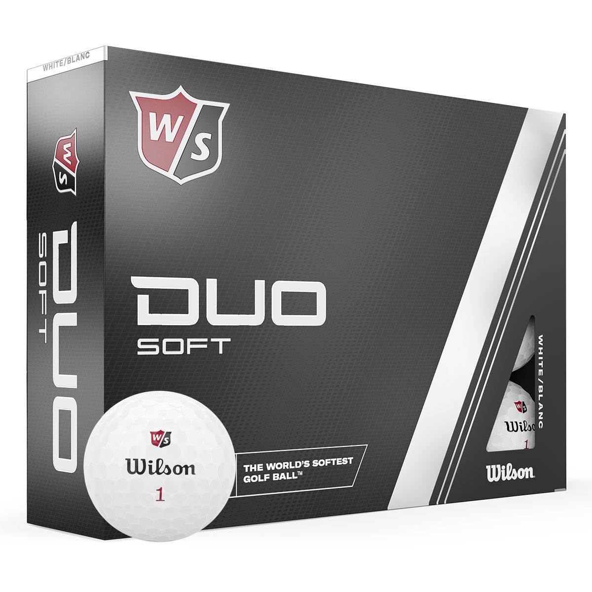 Wilson Staff White DUO Soft 12 Golf Ball Pack | American Golf, One Size