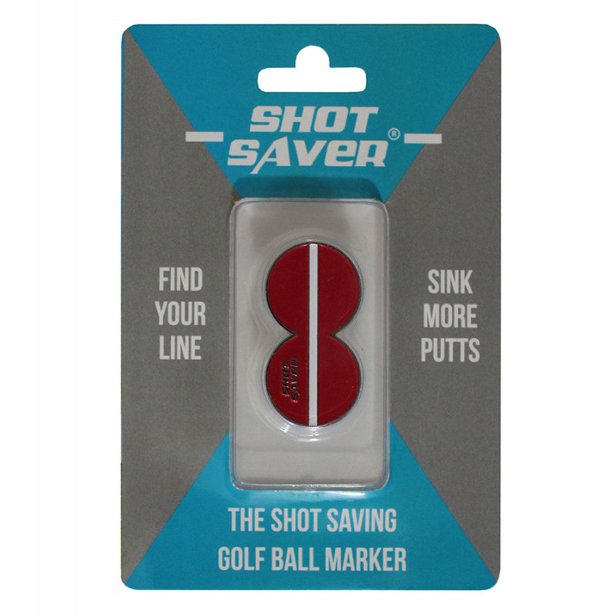 Brand Fusion Shot Saver Golf Ball Marker, Mens, Red, 49mm | American Golf