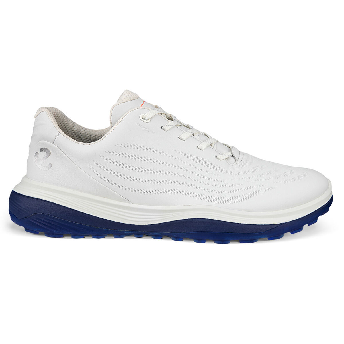 ECCO Men’s LT1 Waterproof Spikeless Golf Shoes, Mens, White, 7.5 | American Golf