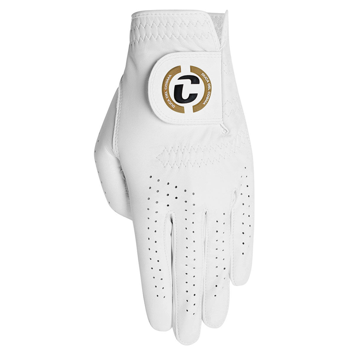 Duca Del Cosma White Elite Pro Fontana Cabretta Left Hand Golf Glove, Size: Large | American Golf