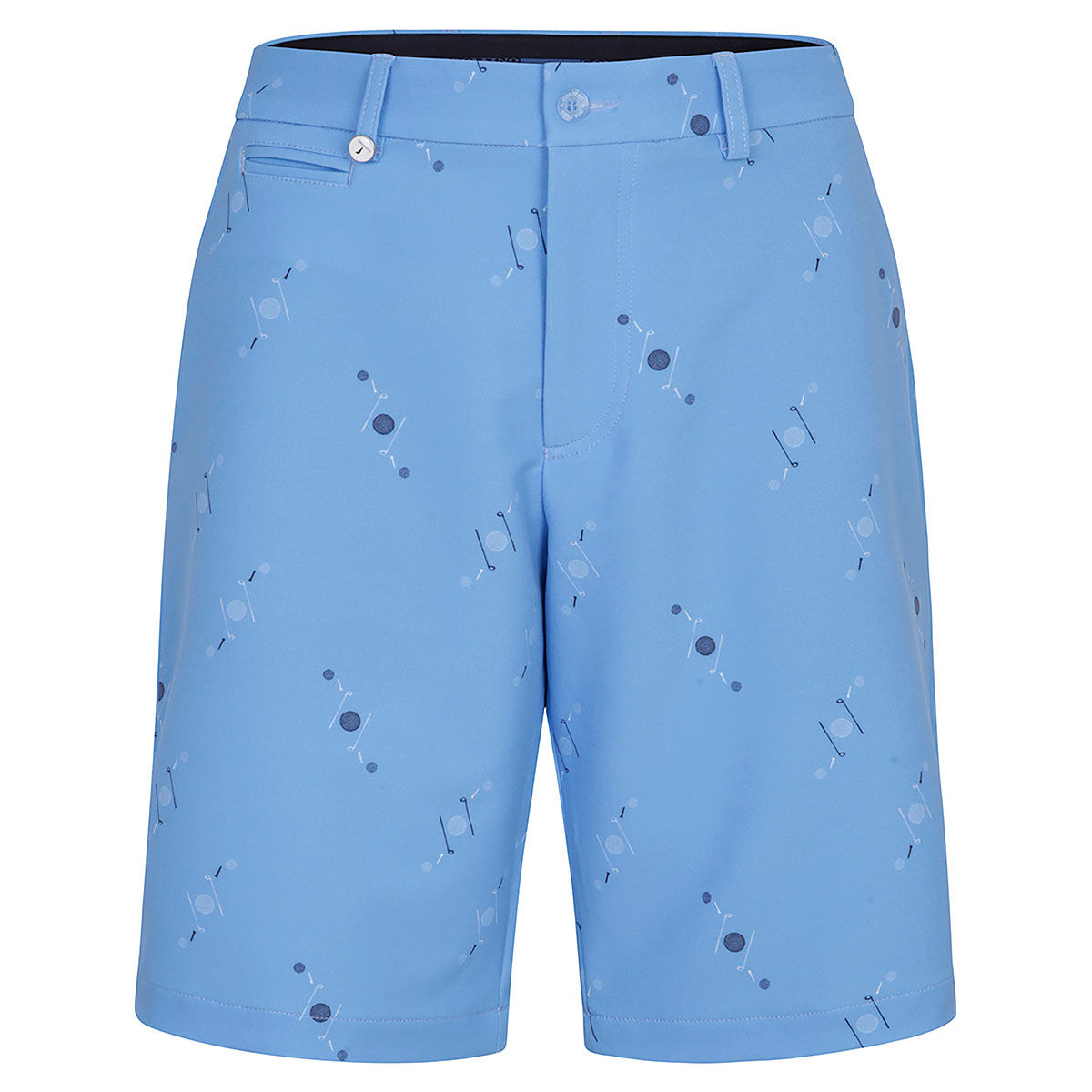 GOLFINO Mens Light Blue Monogram Golf Shorts, Size: 30  | American Golf