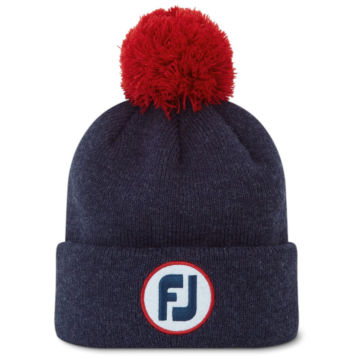 FootJoy Men’s Solid Pom Hat Golf Hat, Mens, Heathered navy, One size | American Golf