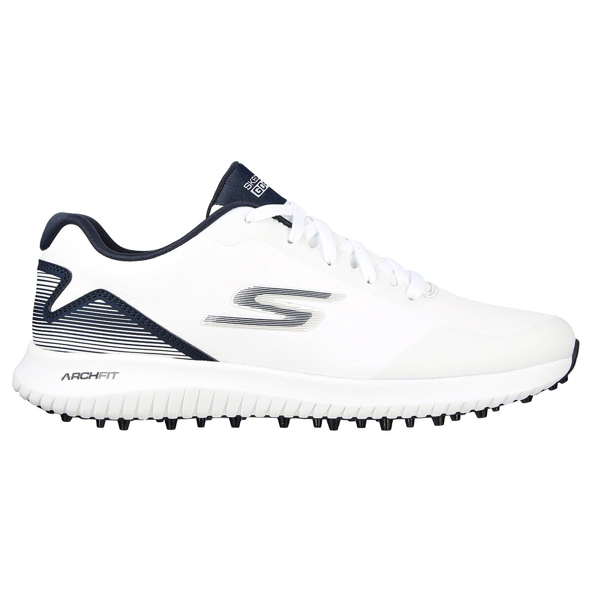 Skechers Mens White and Navy Blue GO GOLF Max 2 Golf Shoes, Size: 8 | American Golf