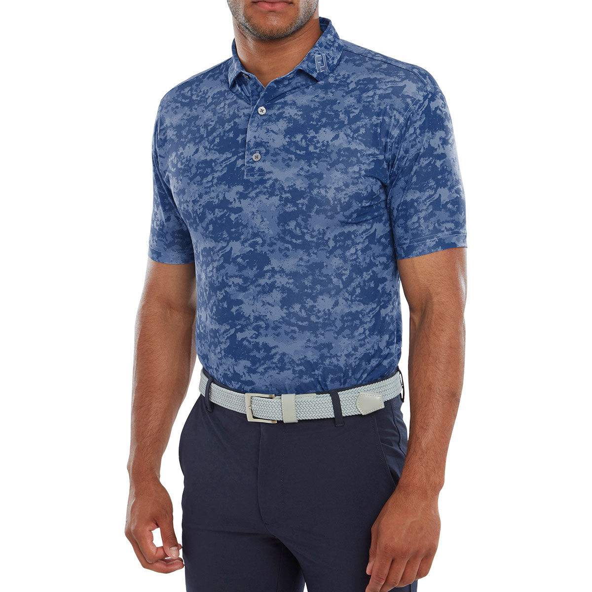 FootJoy Men’s Cloud Camo Golf Polo Shirt, Mens, Twilight, Medium | American Golf