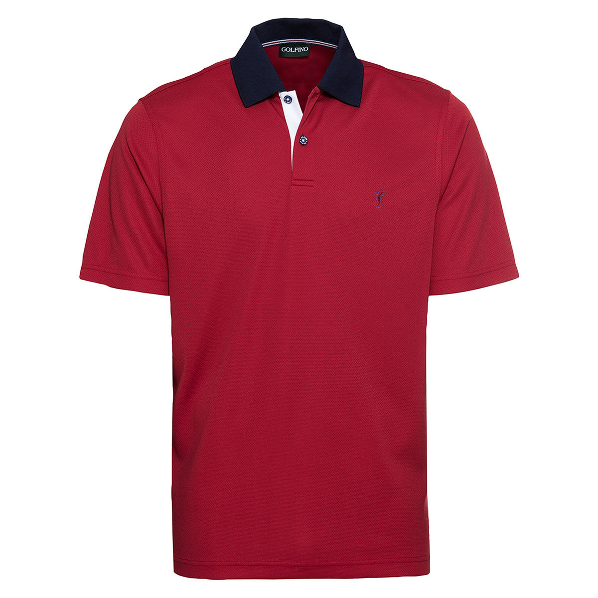 GOLFINO Men’s Infrared Golf Polo Shirt, Mens, Crimson, Small | American Golf