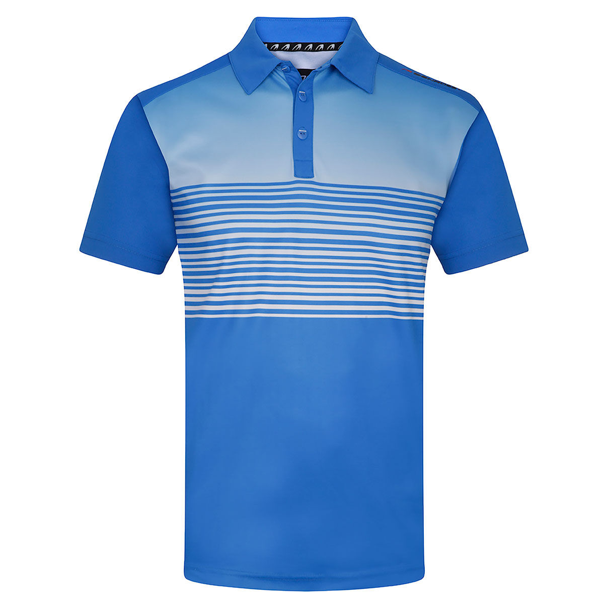 Benross Men’s Fade Stripe Stretch Golf Polo Shirt, Mens, Royal/white, Small | American Golf