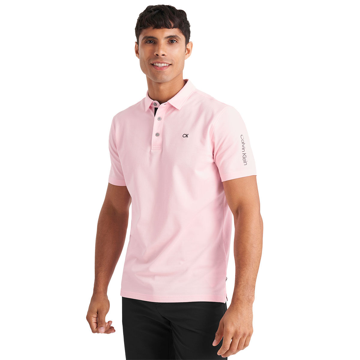 Calvin Klein Men’s Uni Golf Polo Shirt, Mens, Baby pink, Xxxl | American Golf