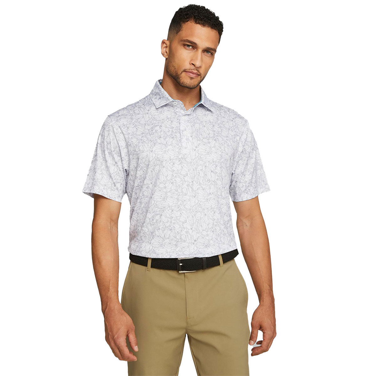 PUMA Men’s MATTR Caddy Golf Polo Shirt, Mens, White/slate, Xxl | American Golf