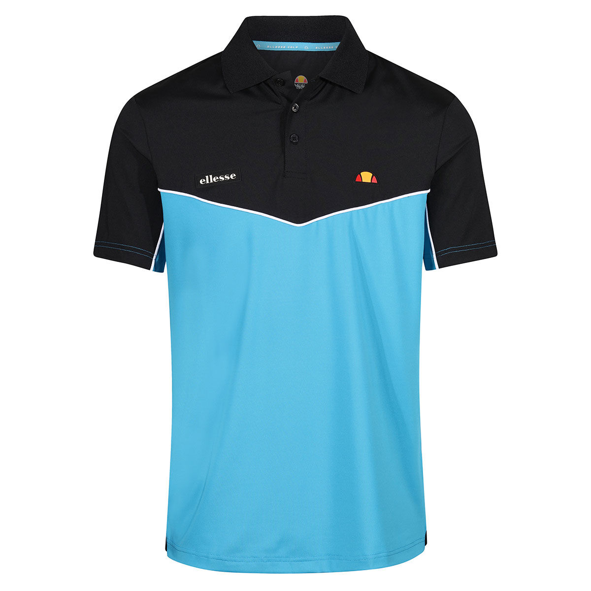 Ellesse Men’s Murata Golf Polo Shirt, Mens, Neon blue, Xl | American Golf