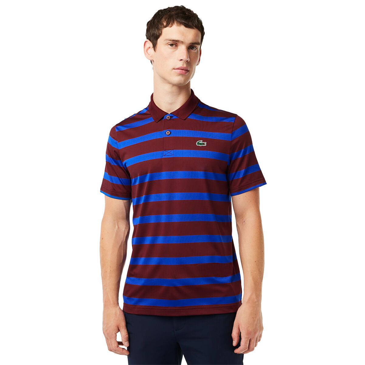 Lacoste Men’s Seasonal Golf Polo Shirt, Mens, Zin/hilo, Small | American Golf
