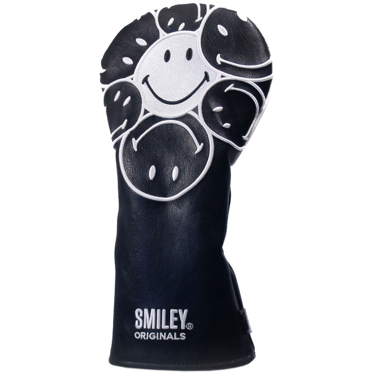 Smiley Original Stacked Golf Driver Head Cover, Mens, Driver, Black/white | American Golf