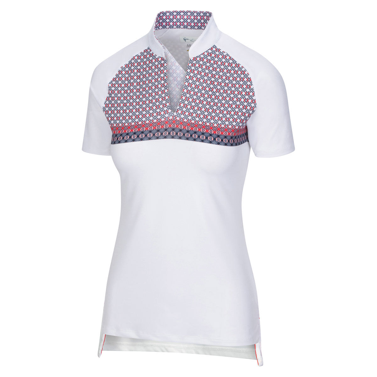 Greg Norman Womens Waterfront Golf Polo Shirt, Female, White, Small | American Golf