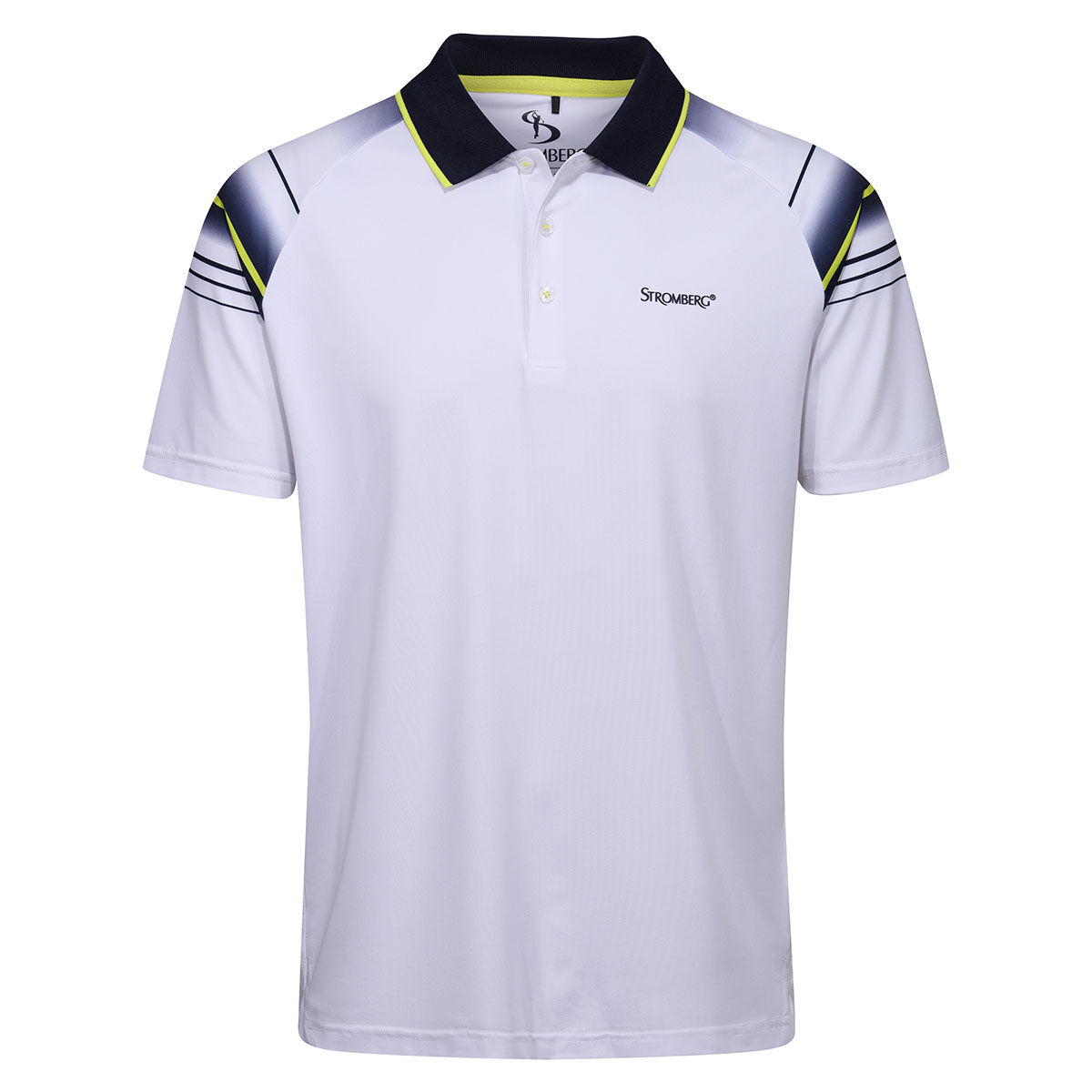 Stromberg Men’s Rainier Stretch Golf Polo Shirt, Mens, White, Small | American Golf