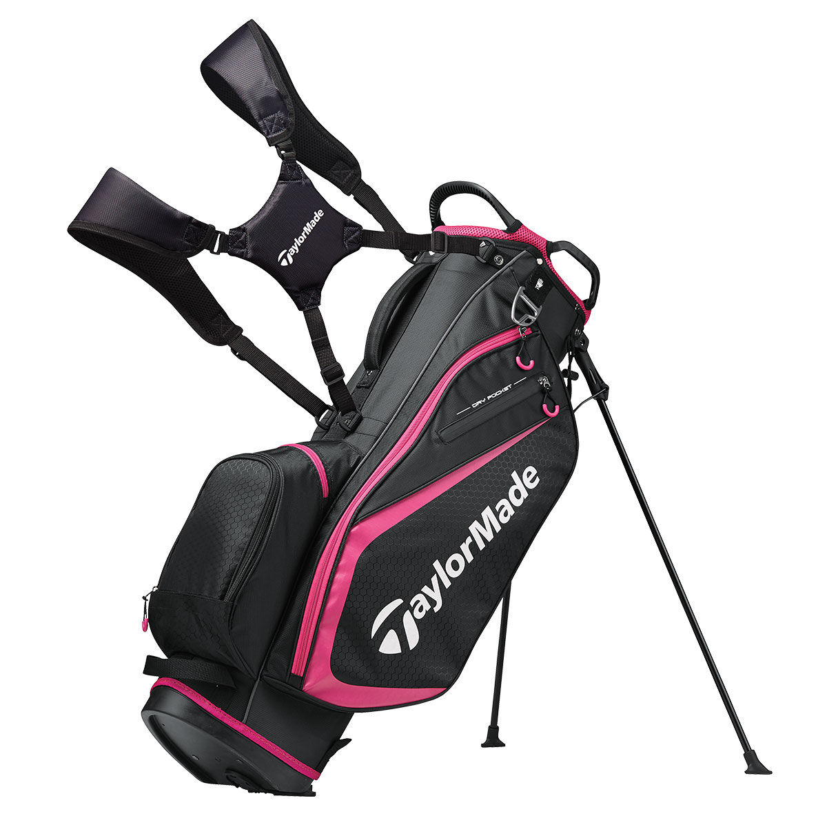 TaylorMade Select Plus Golf Stand Bag, Black/pink | American Golf