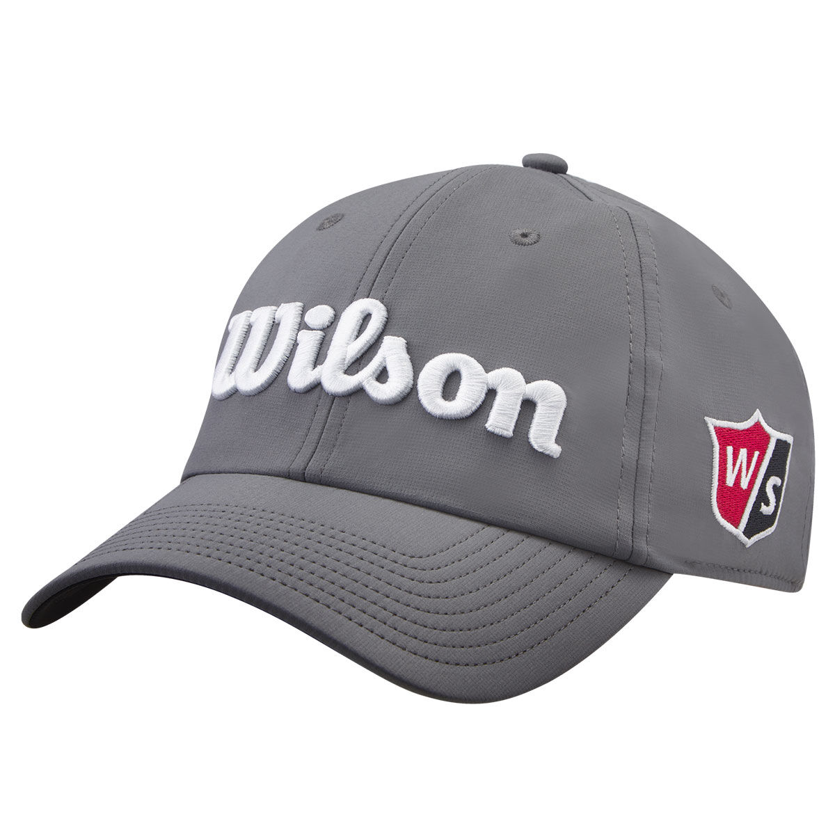 Wilson Men’s Pro Tour Golf Cap, Mens, Grey/white, One size | American Golf
