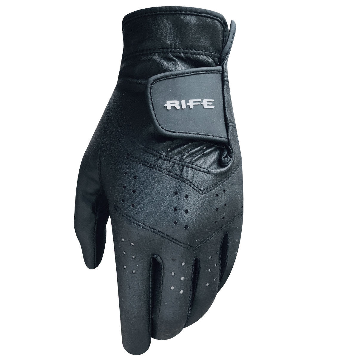 Rife Men’s RX2 All Weather Golf Glove, Mens, Left hand, Medium/large, Black | American Golf