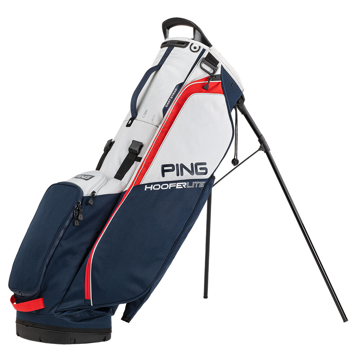 PING Hoofer Lite 231 Golf Stand Bag, Navy/platinum red | American Golf