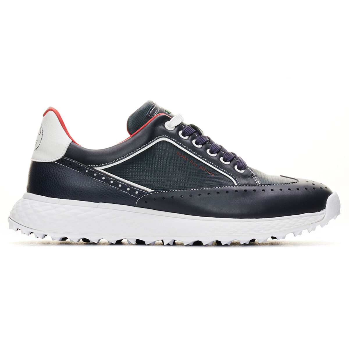 Duca Del Cosma Men’s Girona Waterproof Spikeless Golf Shoes, Mens, Navy/red, 8 | American Golf