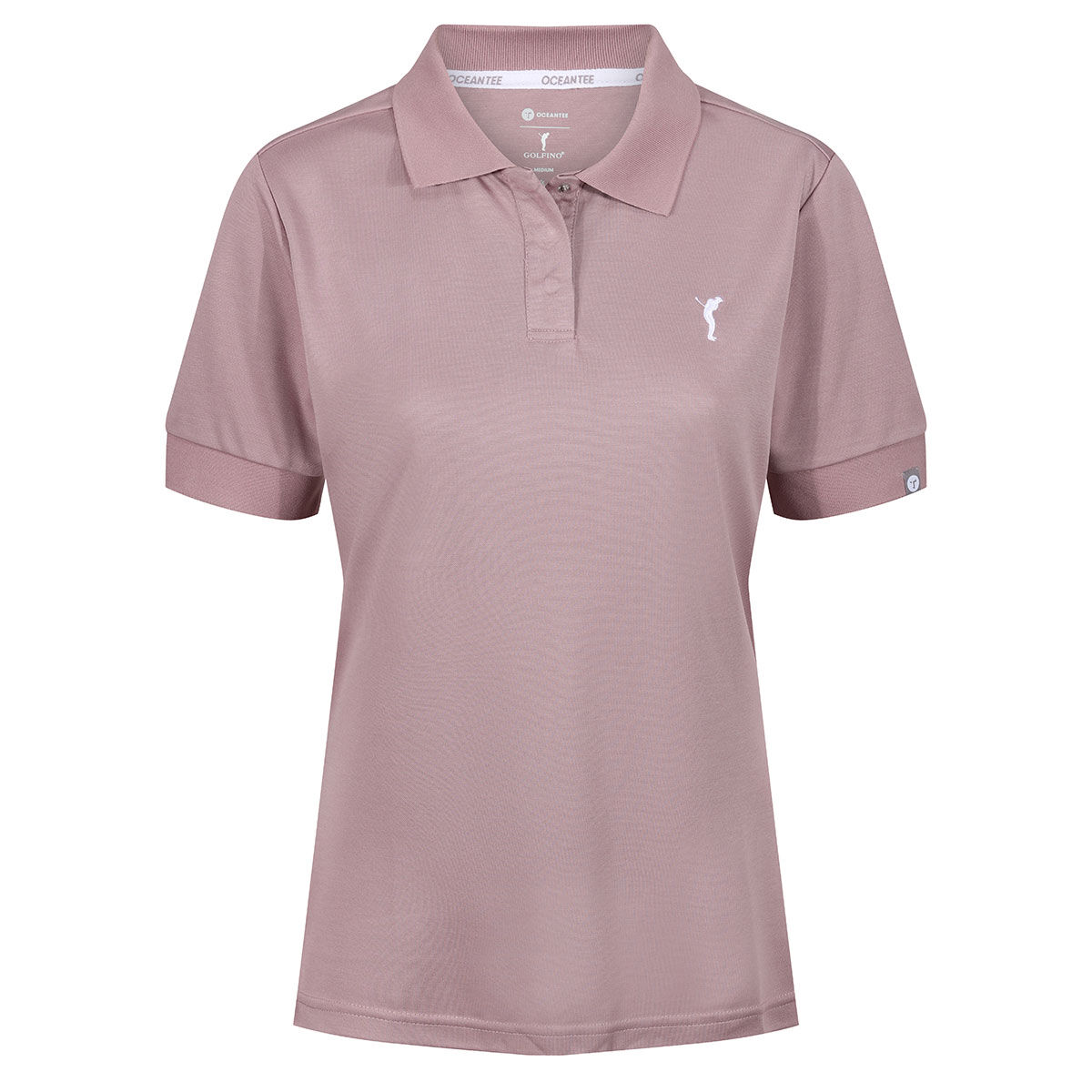Ocean Tee Women’s Pink Embroidered GOLFINO Wave Golf Polo Shirt, Size: XS | American Golf