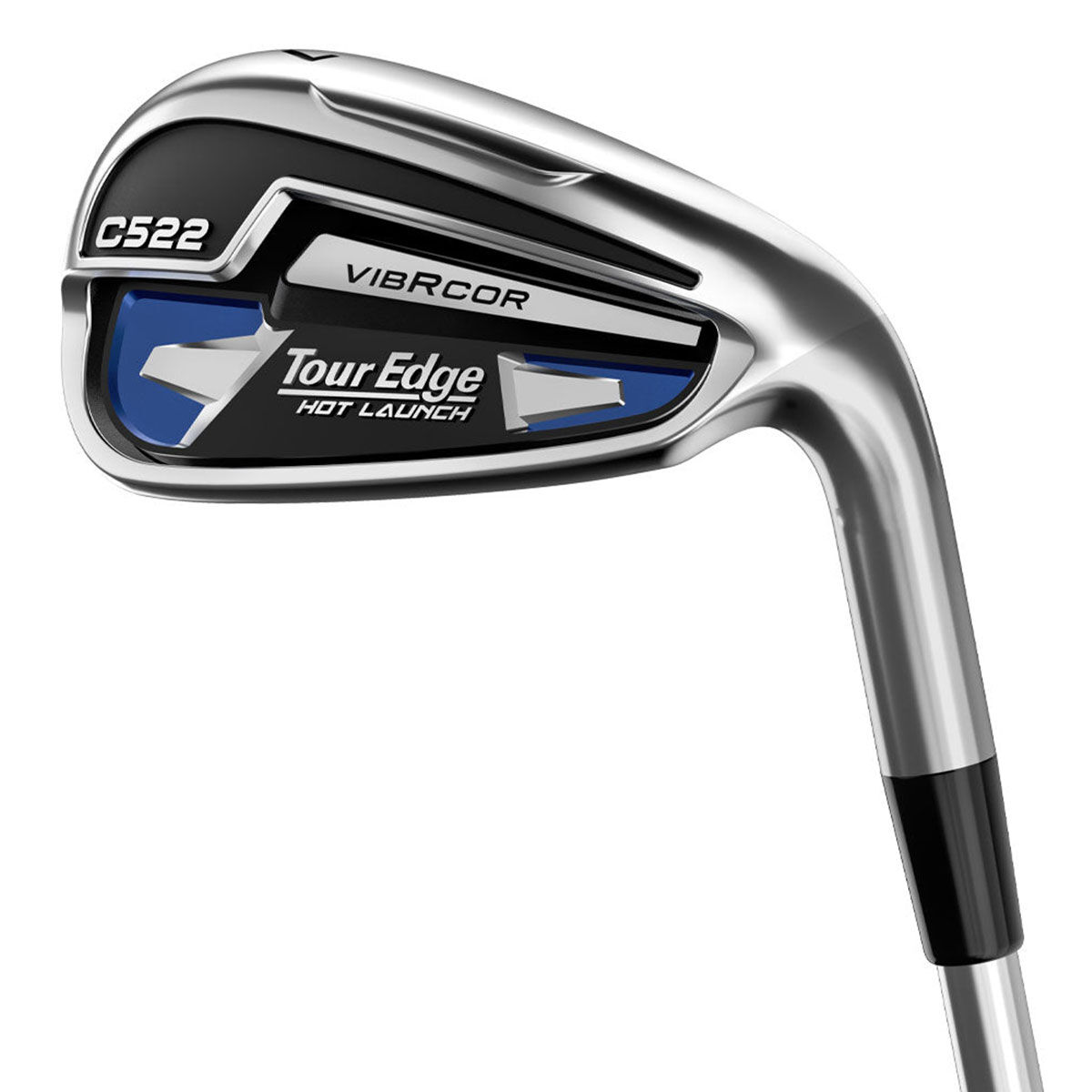 Tour Edge Silver and Black Hot Launch C522 Right Hand Steel Stiff 5-pw (6 Golf Irons) | American Golf, One Size