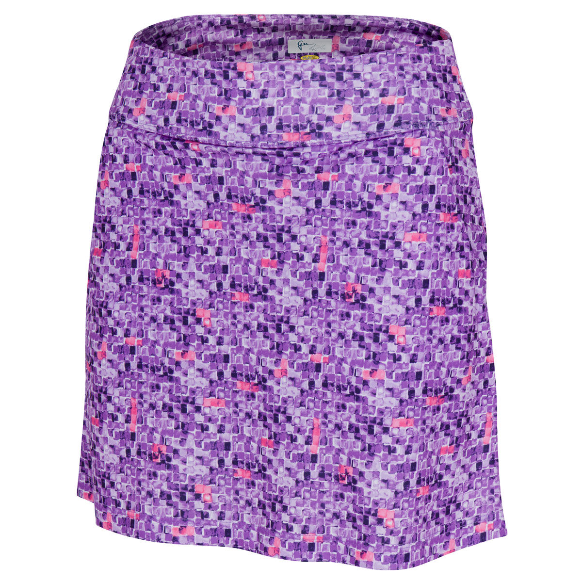 Greg Norman Women’s Purple Tile Print Pull-On Golf Skort, Size: XS | American Golf