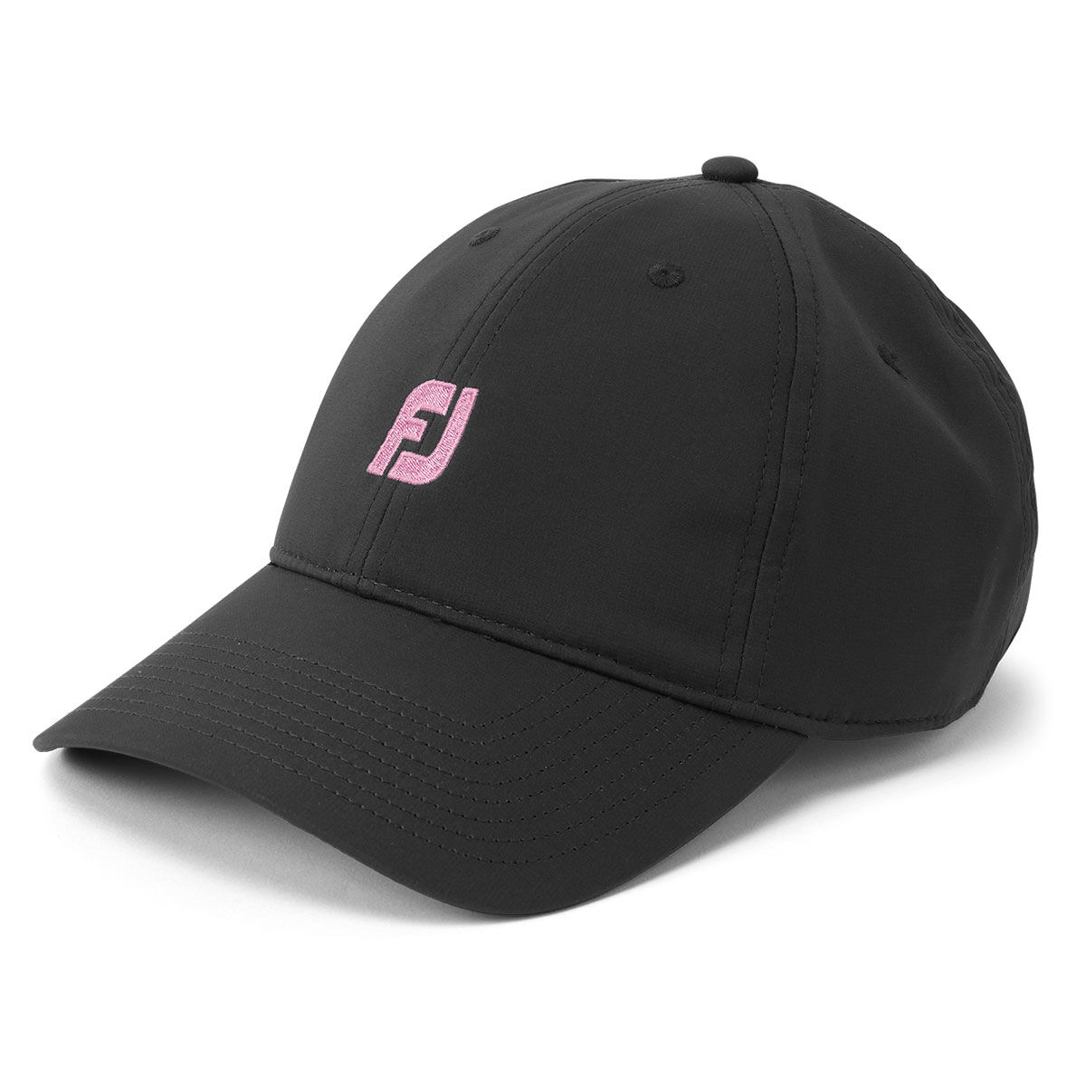 FootJoy Men’s Black and Pink Comfortable Embroidered FJ Golf Cap | American Golf, One Size