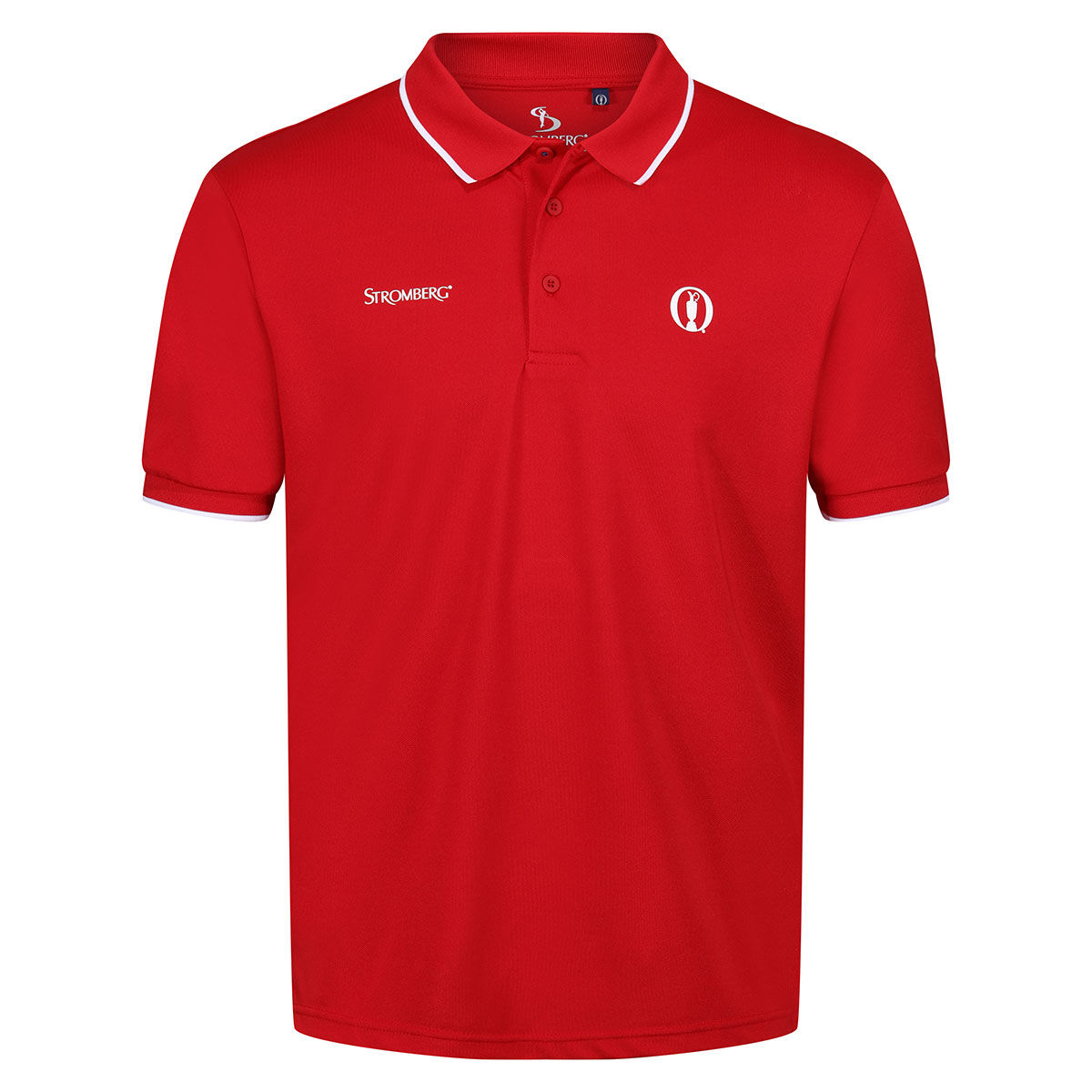 Stromberg Men’s The Open Cartgate Stretch Golf Polo Shirt, Mens, Tango red, Medium | American Golf