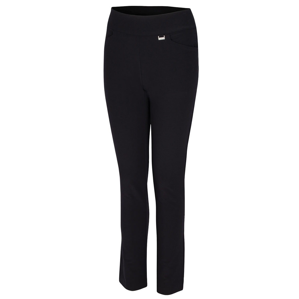 Greg Norman Womens Pull-On Stretch Golf Trousers, Female, Black, Xtra small | American Golf
