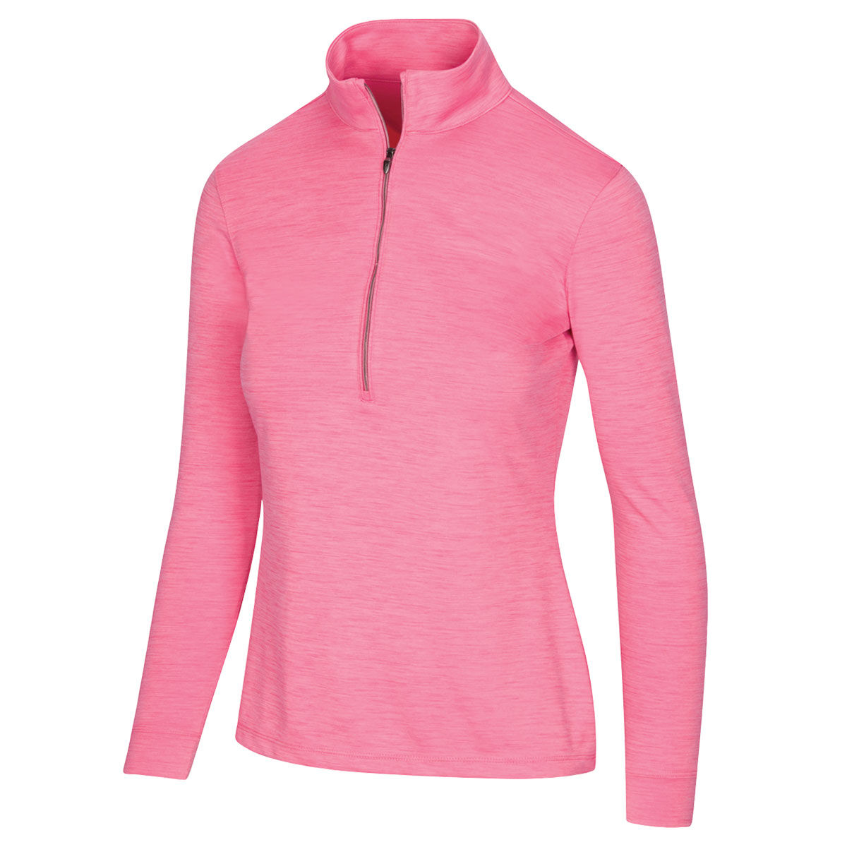 Greg Norman Womens Pink 1/2 Zip Mock Golf Midlayer, Size: Xl| American Golf