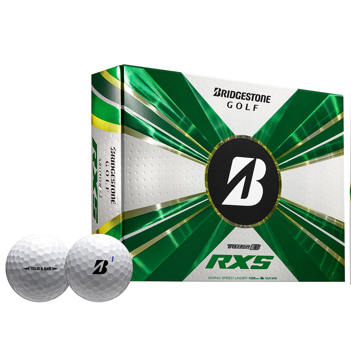 Bridgestone Tour B RXS 12 Golf Ball Pack, Male, White, One Size | American Golf