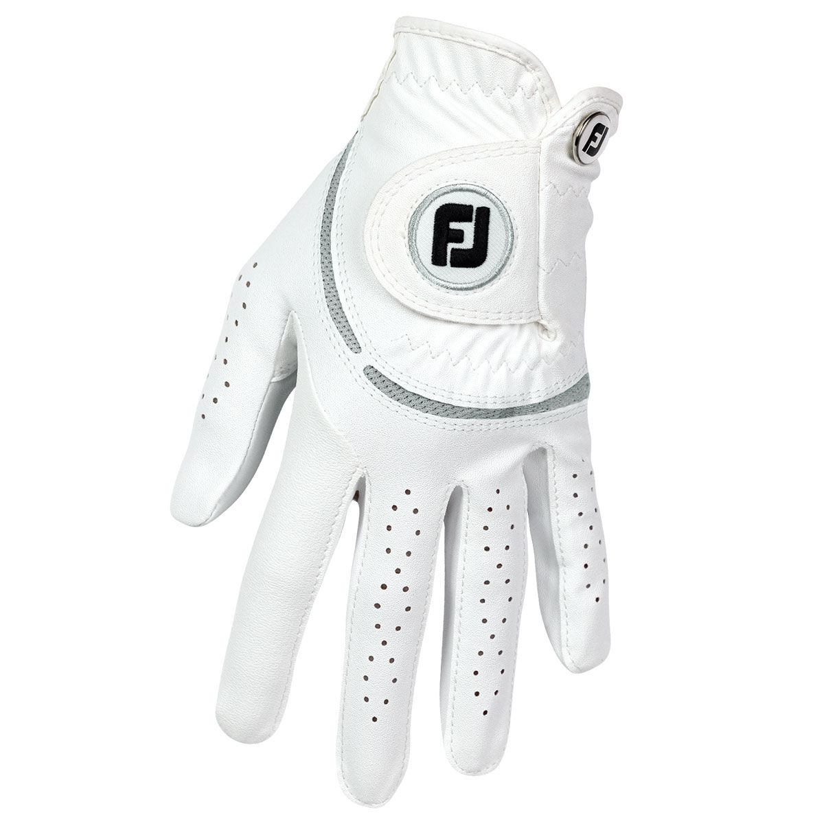 FootJoy Womens Weathersof Golf Glove, Female, Left hand, Small, White/grey | American Golf