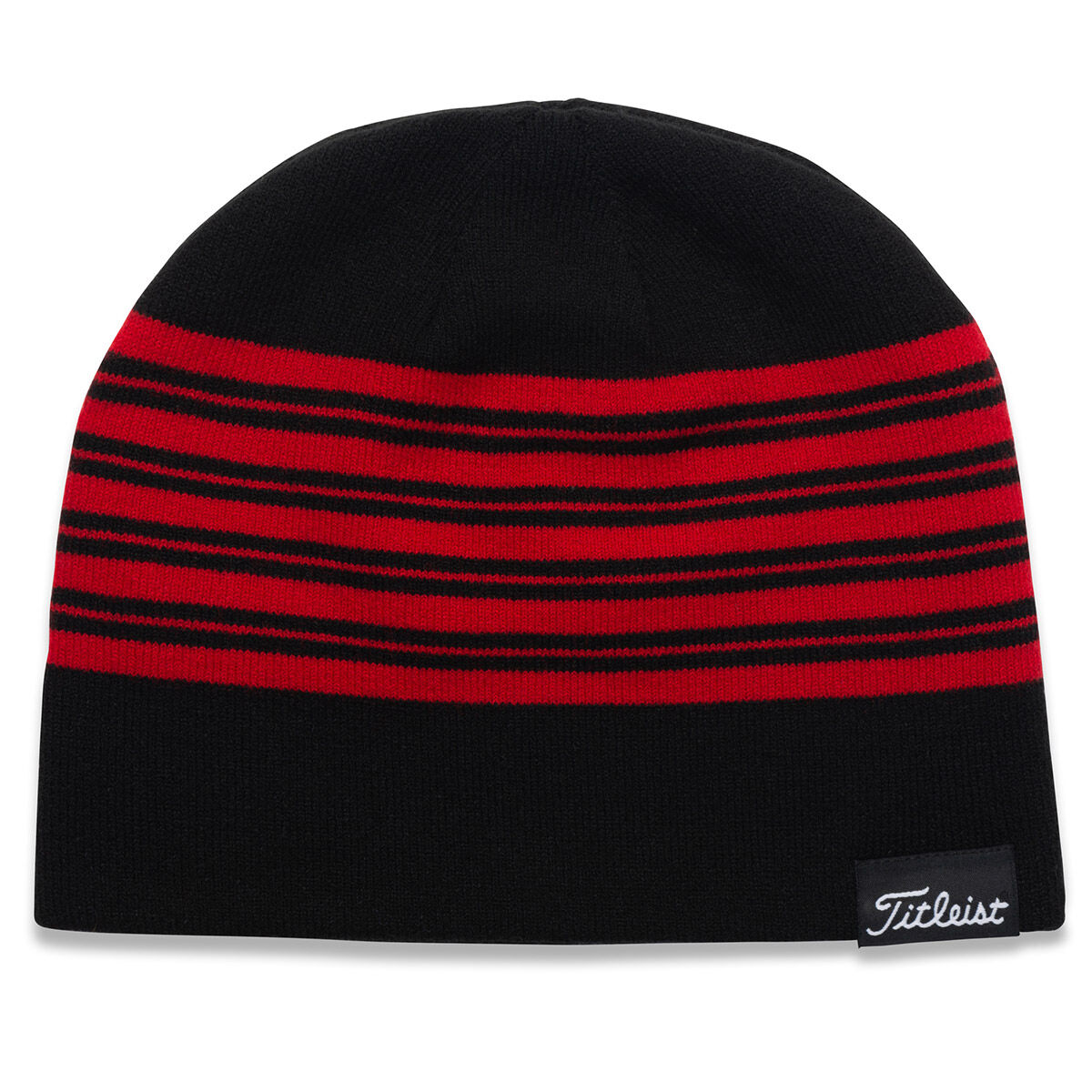 Titleist Black and Red Lifestyle Reversible Beanie Hat, One Size | American Golf