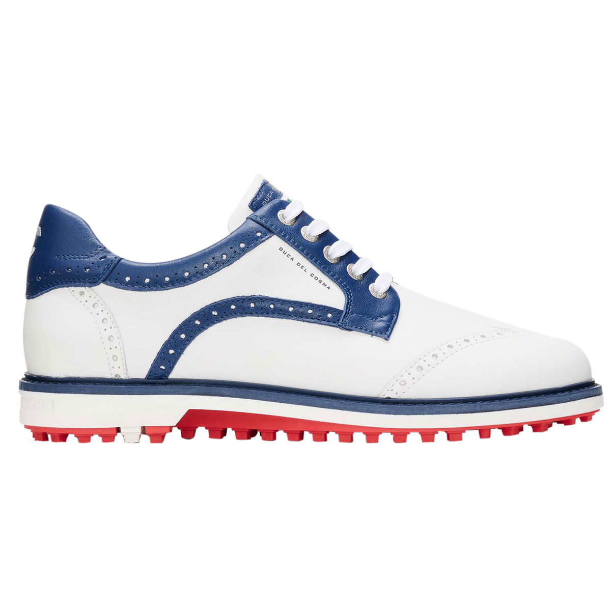 Duca Del Cosma Men’s Barasso Spikeless Golf Shoes, Mens, White/navy, 11 | American Golf