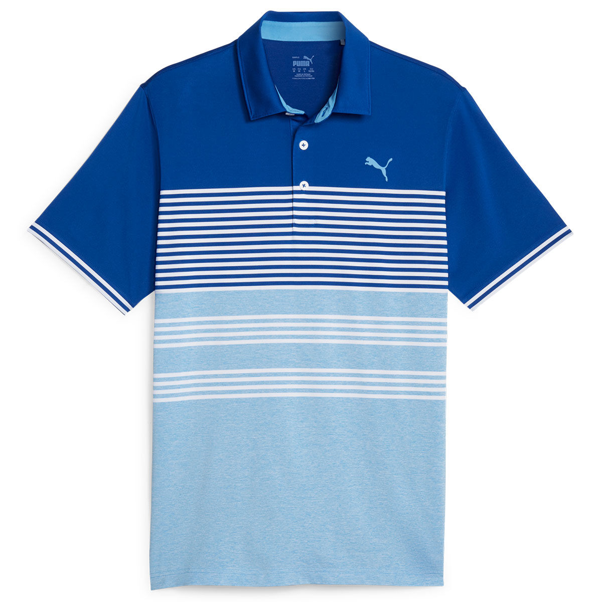 PUMA Men’s MATTR Track Golf Polo Shirt, Mens, Festive blue/regal blue, Small | American Golf
