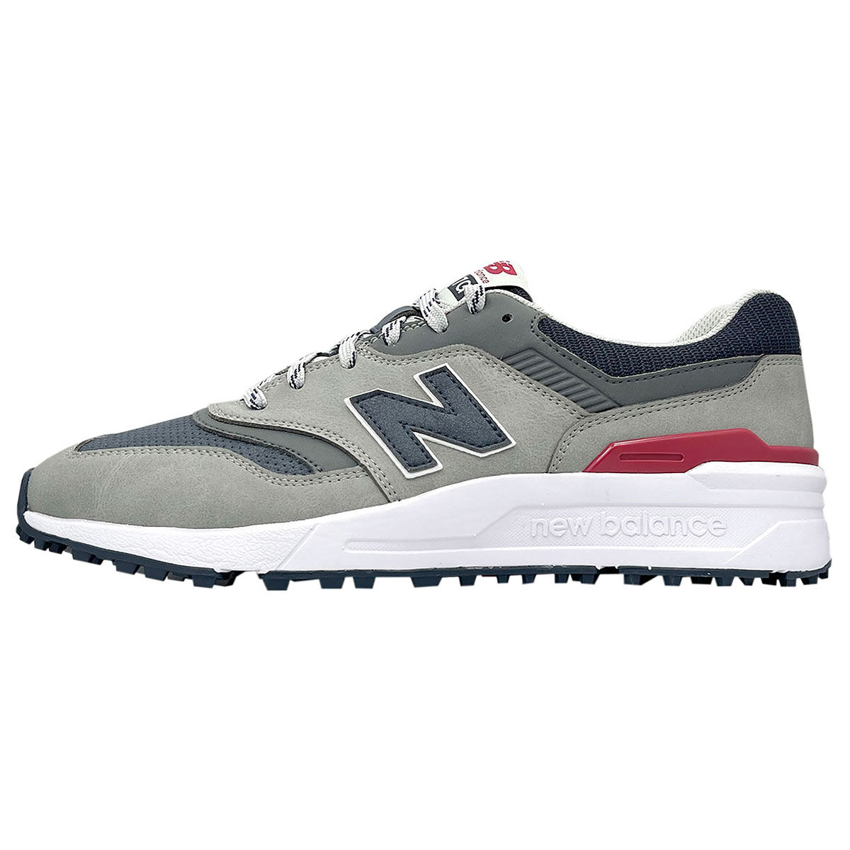 New Balance Men’s 997 Waterproof Spikeless Golf Shoes, Mens, Grey/navy, 9 | American Golf