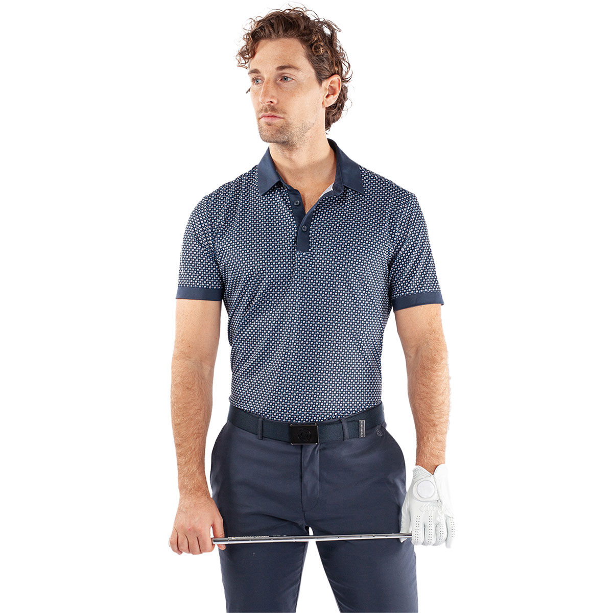 Galvin Green Men’s Mate Golf Polo Shirt, Mens, Cool grey/navy, Xxl | American Golf