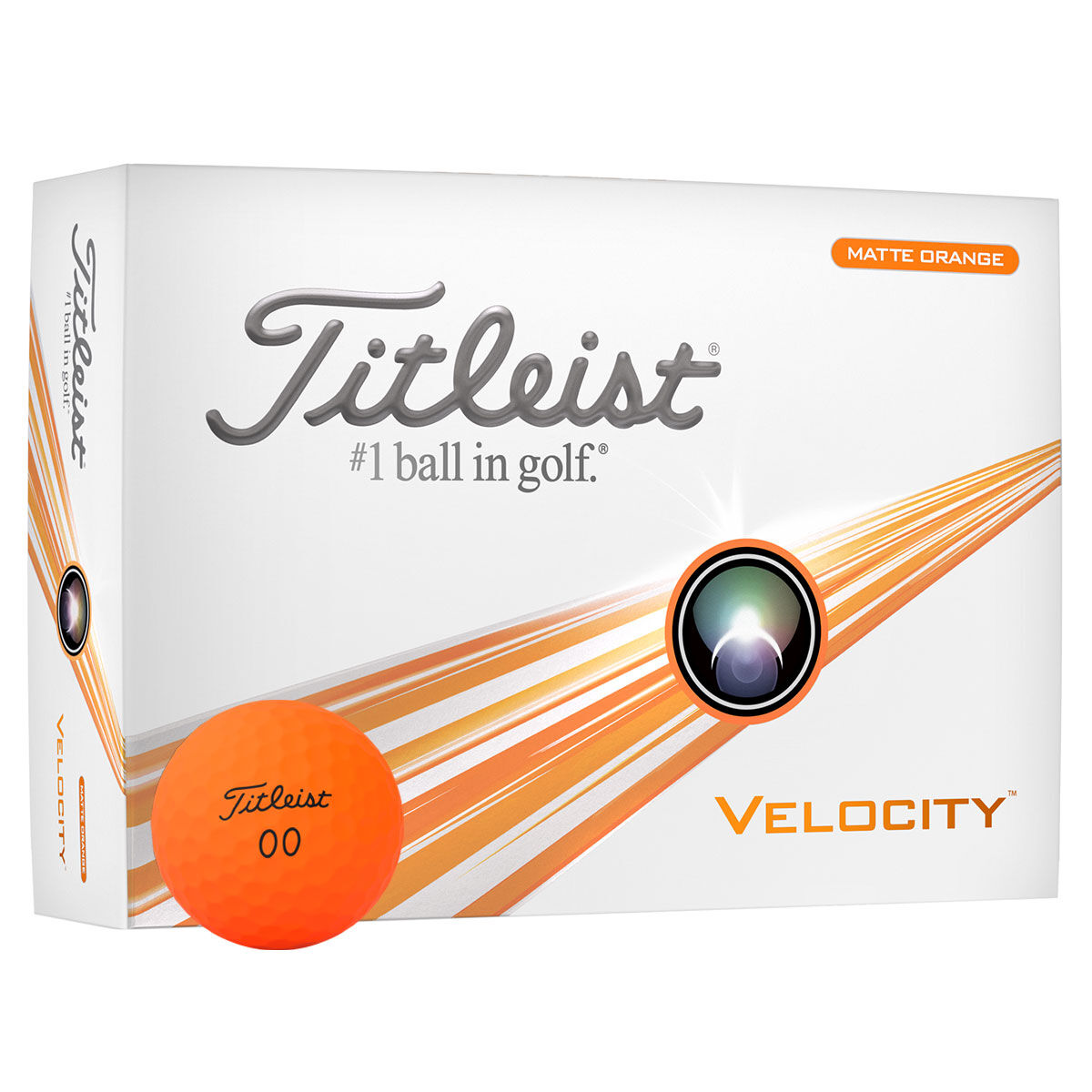 Titleist Velocity 12 Golf Ball Pack, Mens, Orange | American Golf